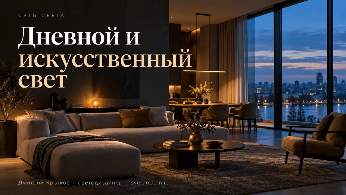 Дневной и искусственный свет в архитектуре