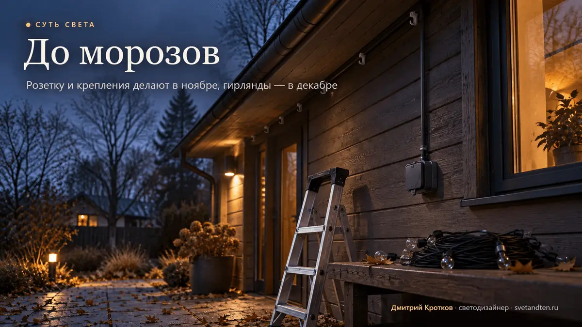 Гирлянду вешают в декабре, а решать надо сейчас