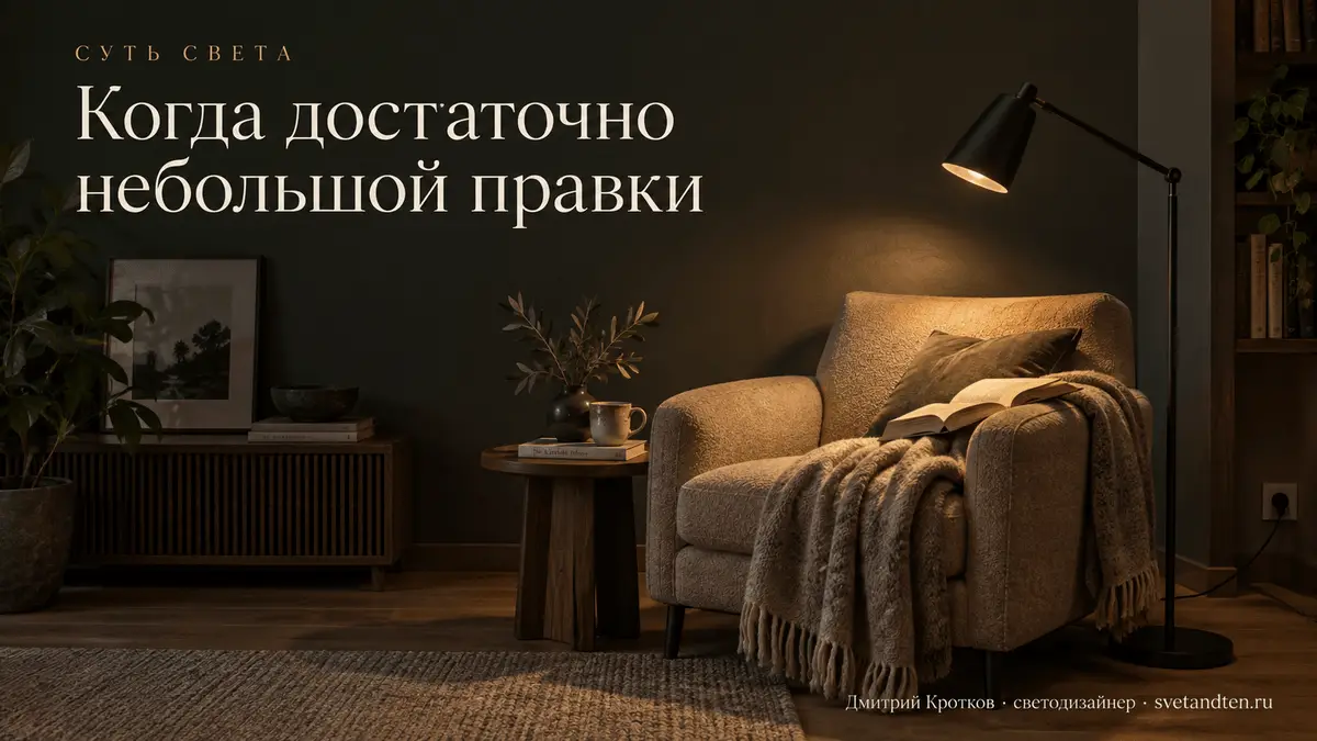 Когда проект освещения не нужен