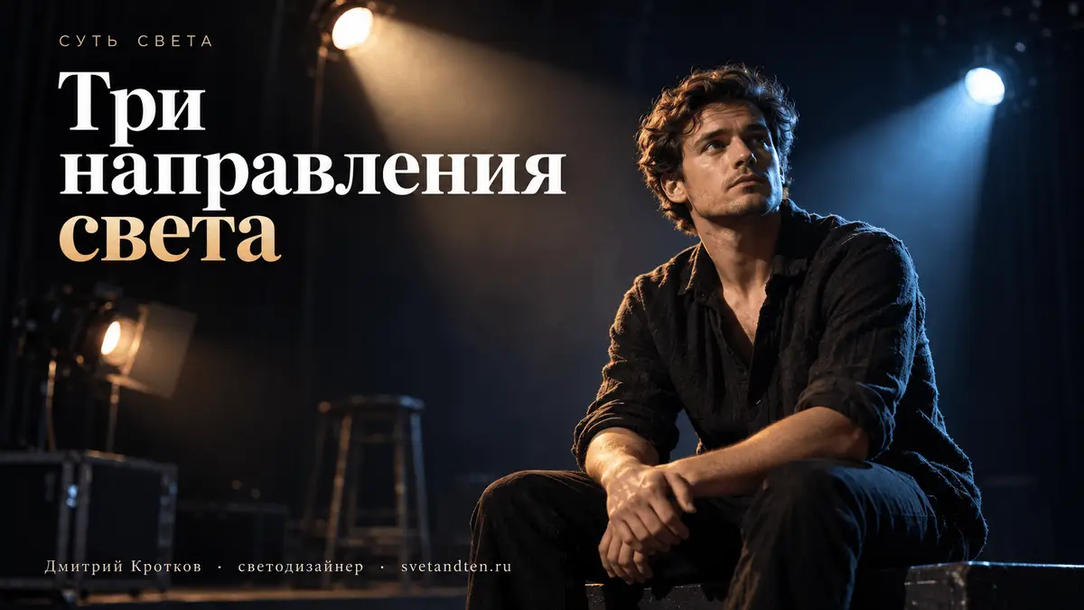 Контровой, боковой и верхний свет на сцене