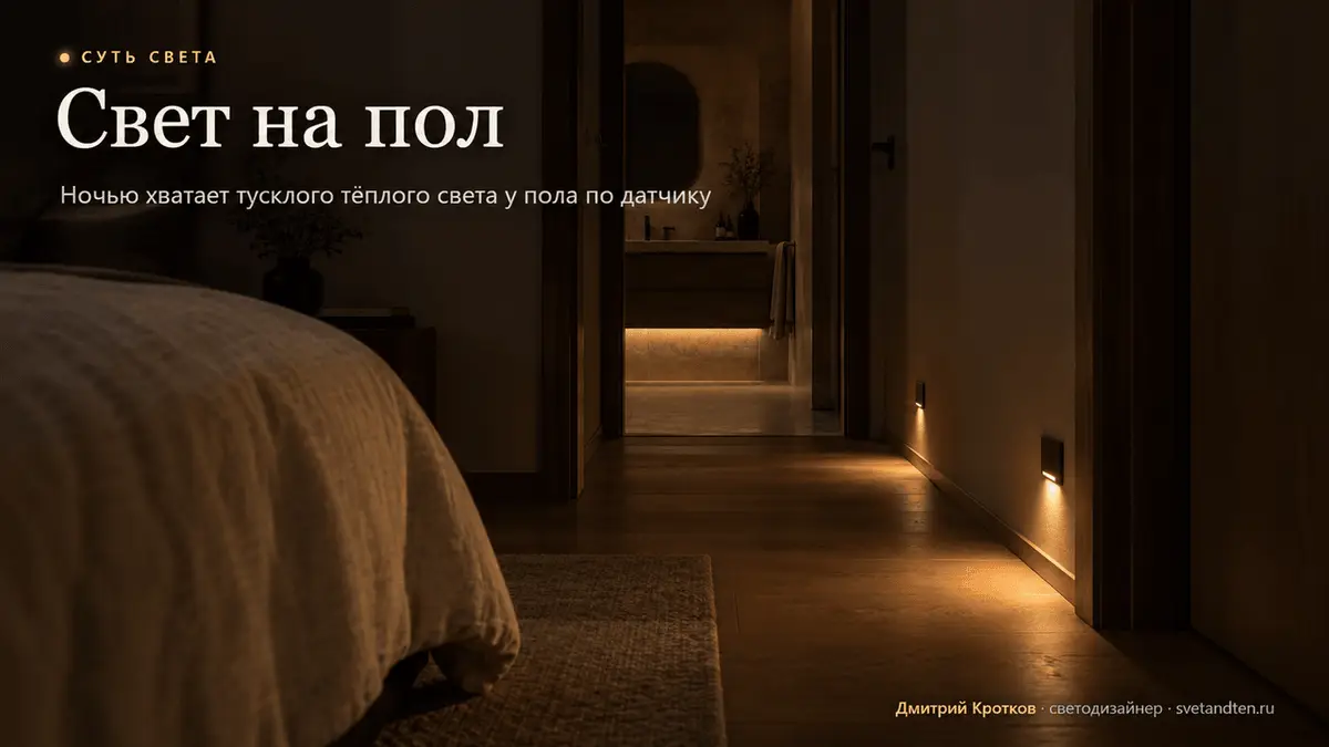 Ночная подсветка в коридоре