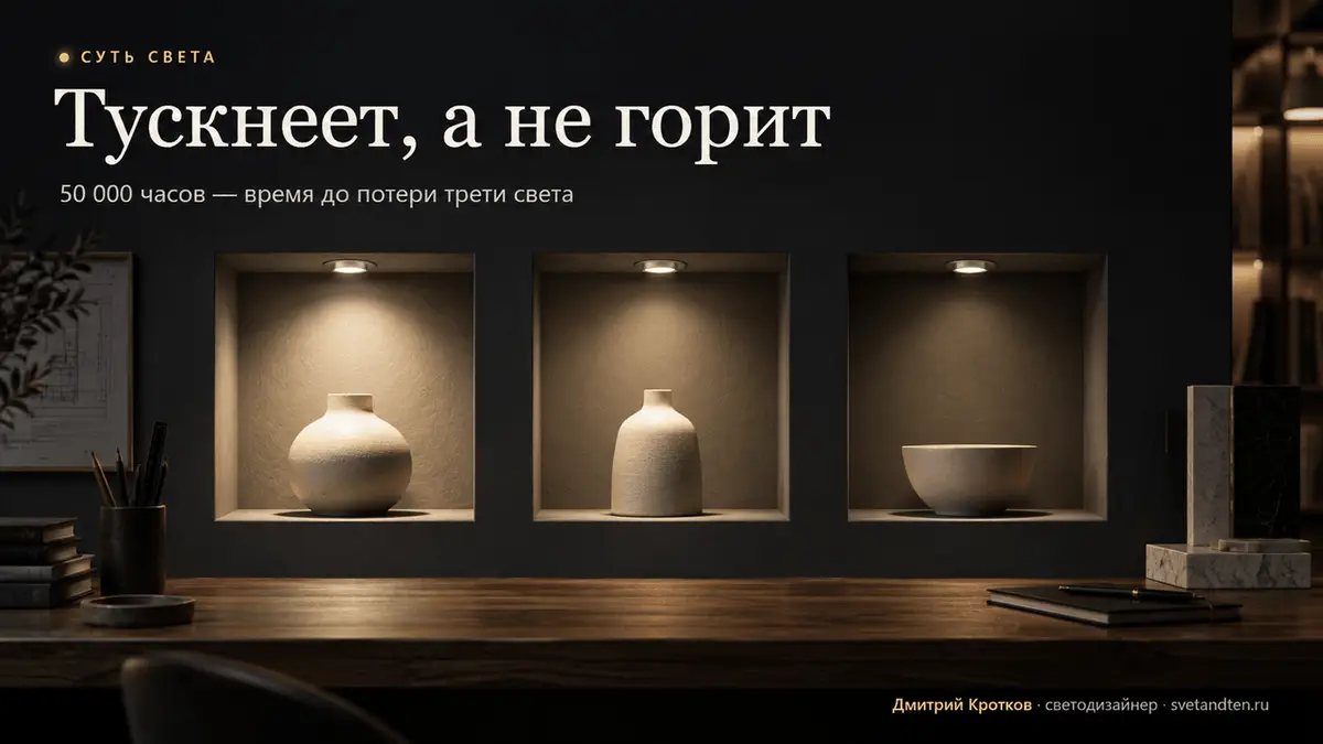 Светодиодная лампа и упаковка со сроком службы