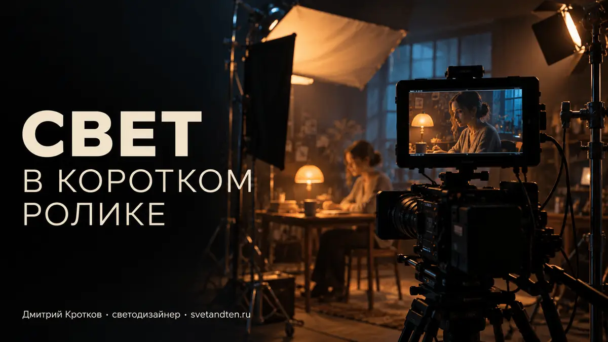 Свет в коротком ролике