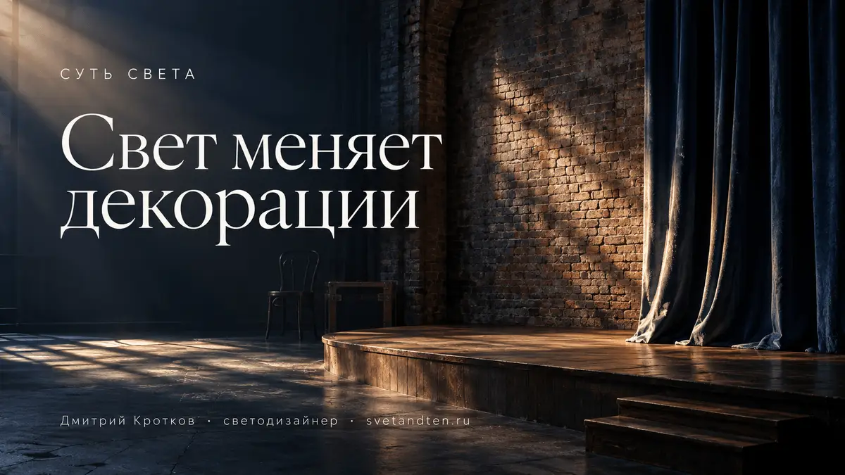 Как свет меняет восприятие декораций