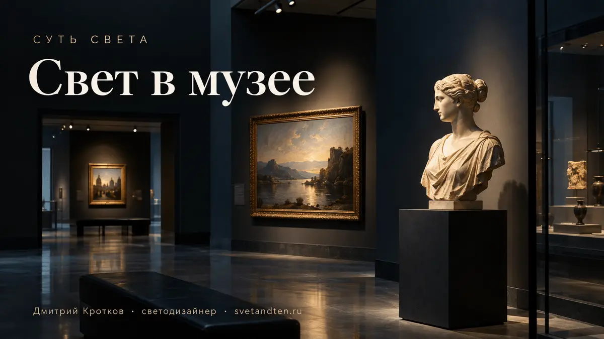 Свет в музеях и на выставках