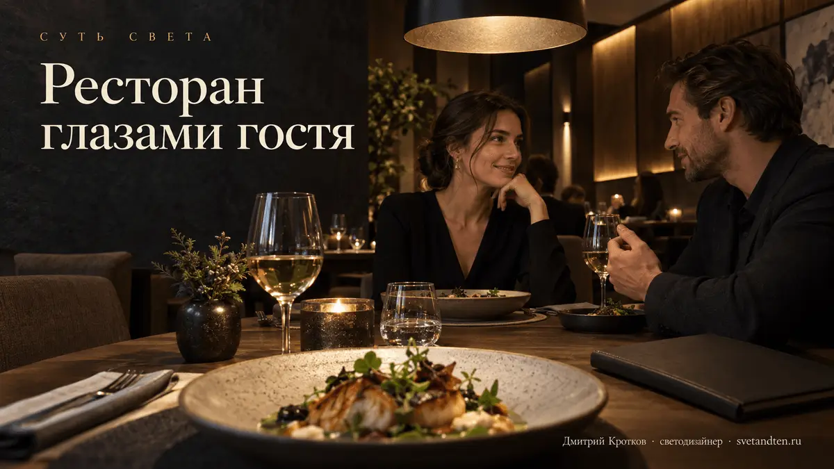 Свет в ресторане