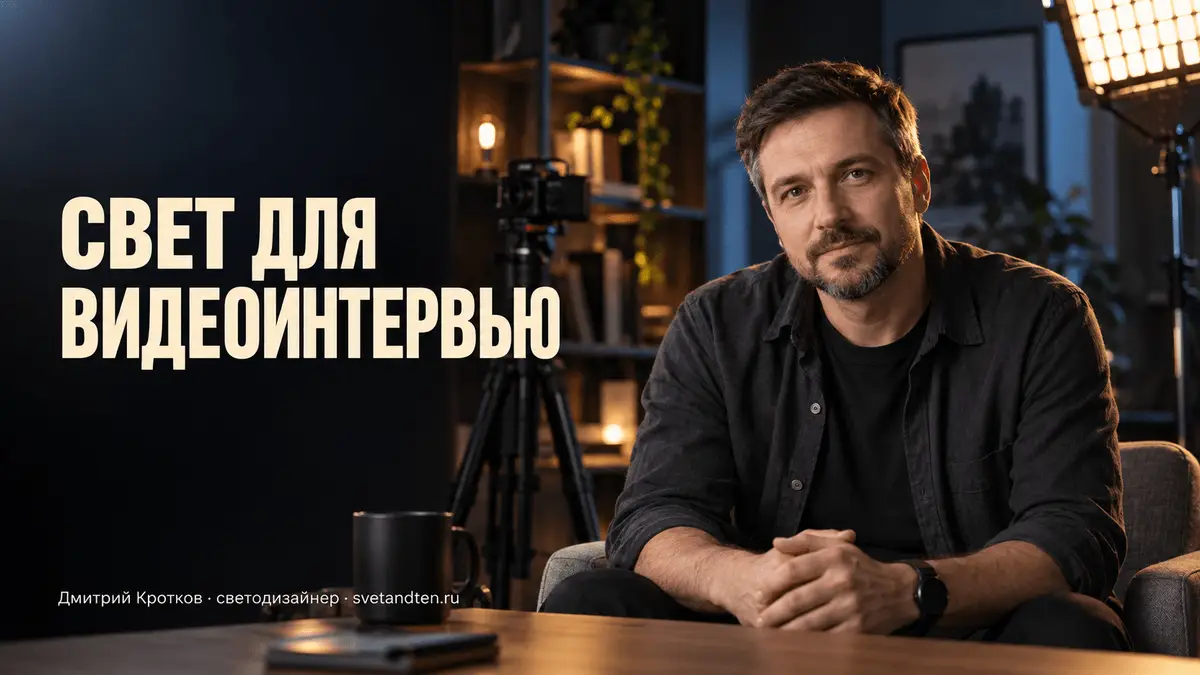 Свет для видеоинтервью
