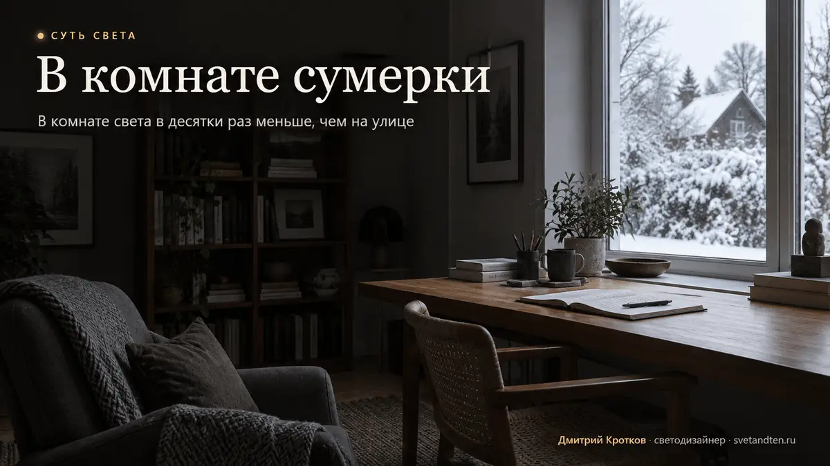 Как понять, хватает ли вам света днём, если приборов нет