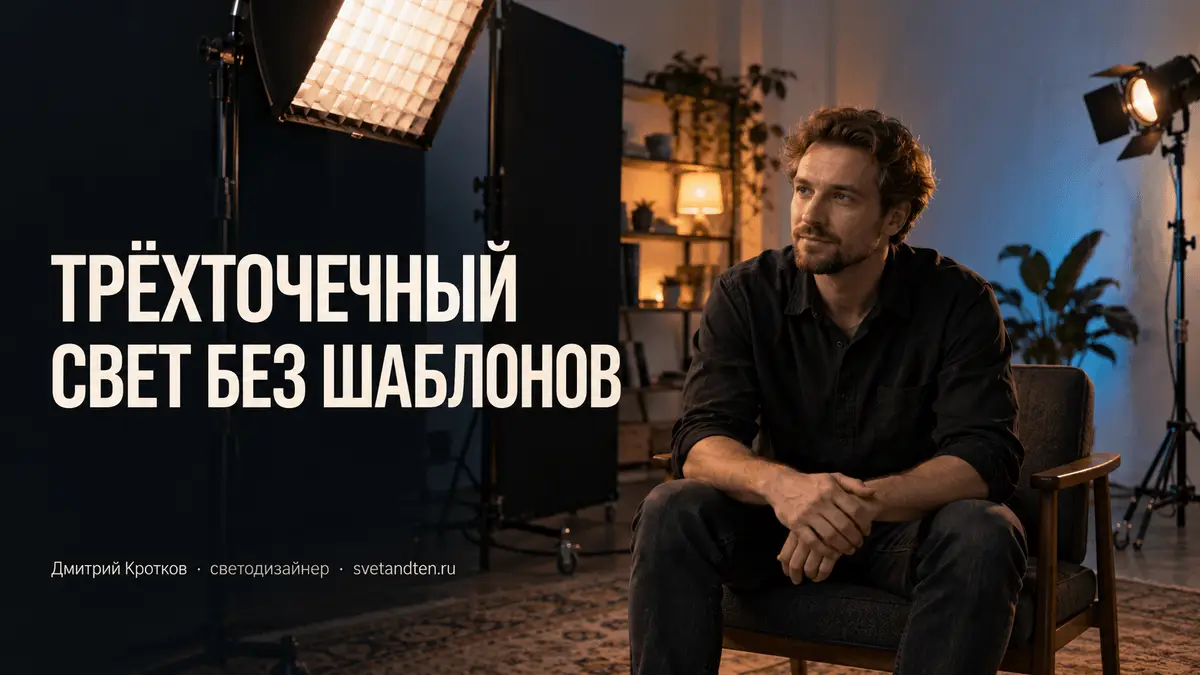 Трёхточечный свет без шаблонов